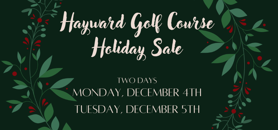 HOLIDAY SALE IN THE PRO SHOP — Monday and Tuesday, December 4th & 5th
