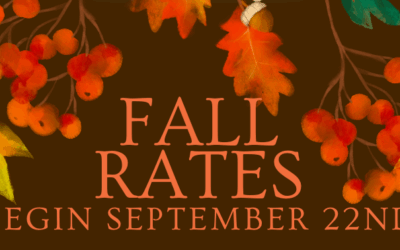 Fall Rates Begin on September 22nd