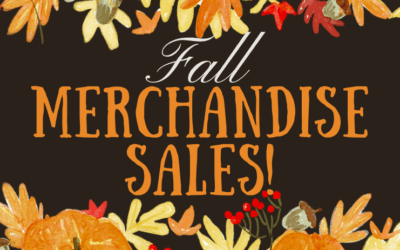 Fall Merchandise Sales Starting September 15th!