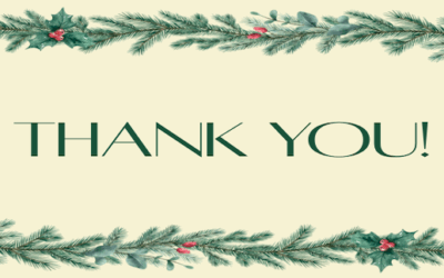 Thank You For Supporting Our Holiday Sale!