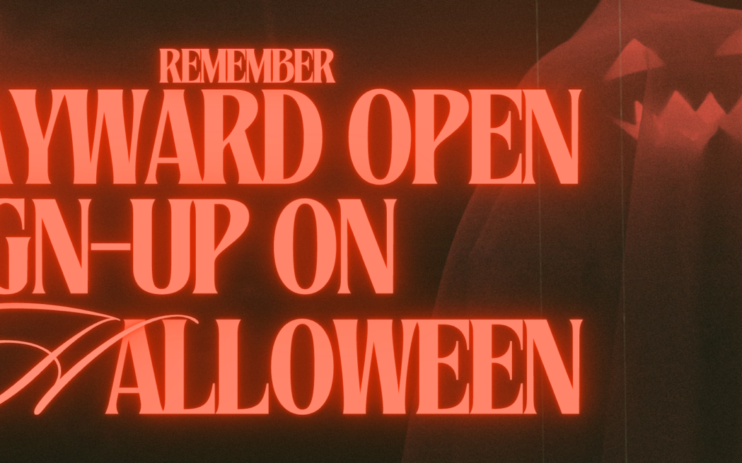 Remember: 2027 Hayward Open Sign-Ups Begin on Halloween!